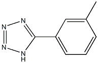 5-(3-methylphenyl)-1H-1,2,3,4-tetrazole Struktur