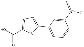 5-(3-nitrophenyl)thiophene-2-carboxylic acid Struktur