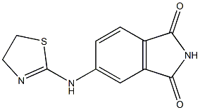 5-(4,5-dihydro-1,3-thiazol-2-ylamino)-2,3-dihydro-1H-isoindole-1,3-dione Struktur