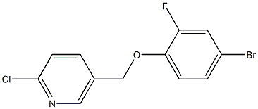 5-(4-bromo-2-fluorophenoxymethyl)-2-chloropyridine Struktur