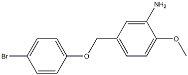 5-(4-bromophenoxymethyl)-2-methoxyaniline Struktur