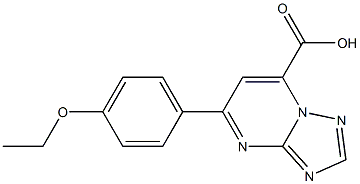 5-(4-ethoxyphenyl)-[1,2,4]triazolo[1,5-a]pyrimidine-7-carboxylic acid Struktur