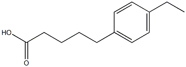 5-(4-ethylphenyl)pentanoic acid Struktur