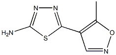 5-(5-methyl-1,2-oxazol-4-yl)-1,3,4-thiadiazol-2-amine Struktur