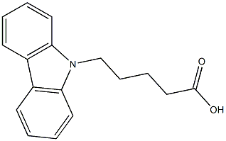 5-(9H-carbazol-9-yl)pentanoic acid Struktur