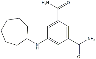 5-(cycloheptylamino)benzene-1,3-dicarboxamide Struktur