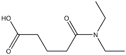 5-(diethylamino)-5-oxopentanoic acid Struktur