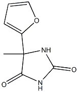 5-(furan-2-yl)-5-methylimidazolidine-2,4-dione Struktur