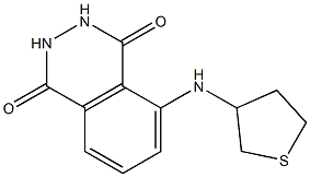 5-(thiolan-3-ylamino)-1,2,3,4-tetrahydrophthalazine-1,4-dione Struktur