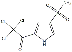 5-(trichloroacetyl)-1H-pyrrole-3-sulfonamide Struktur