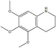 5,6,7-trimethoxy-1,2,3,4-tetrahydroquinoline Struktur