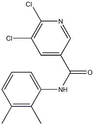 5,6-dichloro-N-(2,3-dimethylphenyl)pyridine-3-carboxamide Struktur