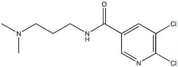 5,6-dichloro-N-[3-(dimethylamino)propyl]pyridine-3-carboxamide Struktur