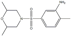 5-[(2,6-dimethylmorpholine-4-)sulfonyl]-2-methylaniline Struktur