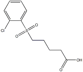 5-[(2-chlorobenzene)sulfonyl]pentanoic acid Struktur