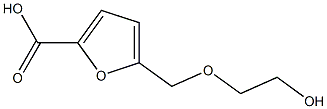 5-[(2-hydroxyethoxy)methyl]furan-2-carboxylic acid Struktur