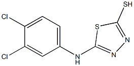 5-[(3,4-dichlorophenyl)amino]-1,3,4-thiadiazole-2-thiol Struktur