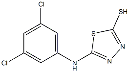 5-[(3,5-dichlorophenyl)amino]-1,3,4-thiadiazole-2-thiol Struktur