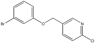 5-[(3-bromophenoxy)methyl]-2-chloropyridine Struktur