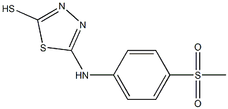 5-[(4-methanesulfonylphenyl)amino]-1,3,4-thiadiazole-2-thiol Struktur