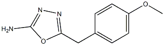 5-[(4-methoxyphenyl)methyl]-1,3,4-oxadiazol-2-amine Struktur