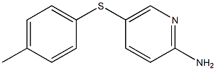 5-[(4-methylphenyl)sulfanyl]pyridin-2-amine Struktur