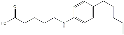 5-[(4-pentylphenyl)amino]pentanoic acid Struktur