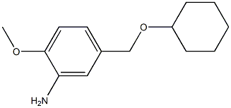 5-[(cyclohexyloxy)methyl]-2-methoxyaniline Struktur