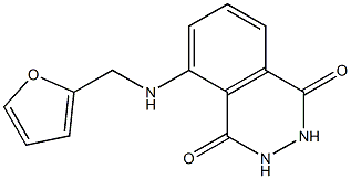 5-[(furan-2-ylmethyl)amino]-1,2,3,4-tetrahydrophthalazine-1,4-dione Struktur