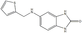 5-[(thiophen-2-ylmethyl)amino]-2,3-dihydro-1H-1,3-benzodiazol-2-one Struktur