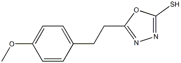 5-[2-(4-methoxyphenyl)ethyl]-1,3,4-oxadiazole-2-thiol Struktur