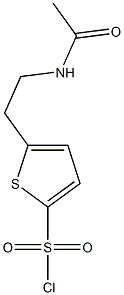 5-[2-(acetylamino)ethyl]thiophene-2-sulfonyl chloride Struktur