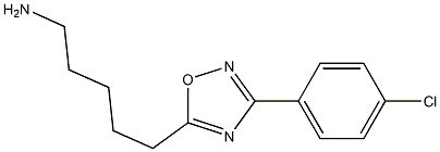 5-[3-(4-chlorophenyl)-1,2,4-oxadiazol-5-yl]pentan-1-amine Struktur