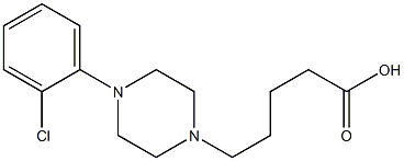 5-[4-(2-chlorophenyl)piperazin-1-yl]pentanoic acid Struktur