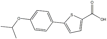 5-[4-(propan-2-yloxy)phenyl]thiophene-2-carboxylic acid Struktur