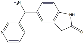 5-[amino(pyridin-3-yl)methyl]-2,3-dihydro-1H-indol-2-one Struktur