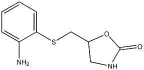 5-{[(2-aminophenyl)sulfanyl]methyl}-1,3-oxazolidin-2-one Struktur