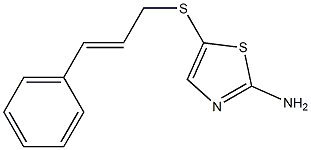 5-{[(2E)-3-phenylprop-2-enyl]thio}-1,3-thiazol-2-amine Struktur