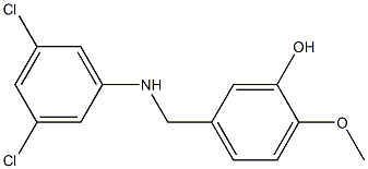 5-{[(3,5-dichlorophenyl)amino]methyl}-2-methoxyphenol Struktur