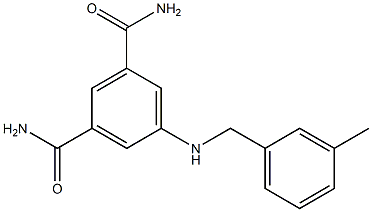 5-{[(3-methylphenyl)methyl]amino}benzene-1,3-dicarboxamide Struktur