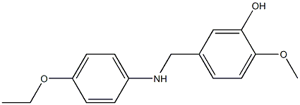 5-{[(4-ethoxyphenyl)amino]methyl}-2-methoxyphenol Struktur