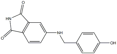 5-{[(4-hydroxyphenyl)methyl]amino}-2,3-dihydro-1H-isoindole-1,3-dione Struktur