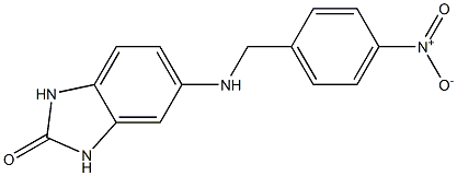 5-{[(4-nitrophenyl)methyl]amino}-2,3-dihydro-1H-1,3-benzodiazol-2-one Struktur