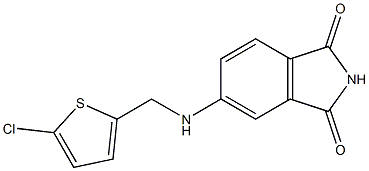 5-{[(5-chlorothiophen-2-yl)methyl]amino}-2,3-dihydro-1H-isoindole-1,3-dione Struktur