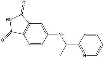 5-{[1-(pyridin-2-yl)ethyl]amino}-2,3-dihydro-1H-isoindole-1,3-dione Struktur