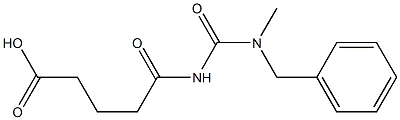 5-{[benzyl(methyl)carbamoyl]amino}-5-oxopentanoic acid Struktur