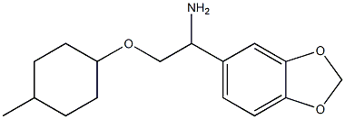 5-{1-amino-2-[(4-methylcyclohexyl)oxy]ethyl}-2H-1,3-benzodioxole Struktur