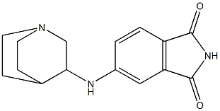 5-{1-azabicyclo[2.2.2]octan-3-ylamino}-2,3-dihydro-1H-isoindole-1,3-dione Struktur