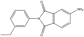 5-amino-2-(3-ethylphenyl)-2,3-dihydro-1H-isoindole-1,3-dione Struktur