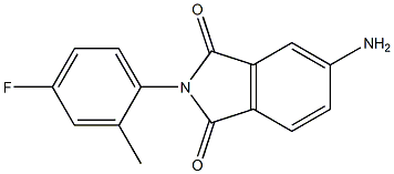 5-amino-2-(4-fluoro-2-methylphenyl)-2,3-dihydro-1H-isoindole-1,3-dione Struktur